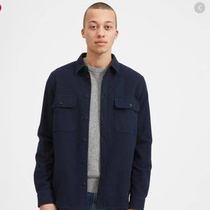 Everlane The Heavyweight Overshirt Blue Medium
